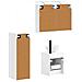 Set di mobili per il bagno 4 pcs Bianco - Foto miniatura 3