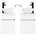 Set di mobili per il bagno 4 pcs Bianco - Foto miniatura 7
