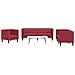 Sei Divani Chesterfield 3 pz Rosso Vino in Similpelle - Foto miniatura 2