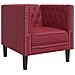 Sei Divani Chesterfield 3 pz Rosso Vino in Similpelle - Foto miniatura 6