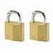 2 Lucchetti In Ottone 30mx Arco Acciaio 16mx - Foto miniatura 1