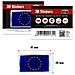 Adesivo Sticker 3D Targhetta Bandiera Europa, 47 x 29 mm - Foto miniatura 2