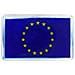 Adesivo Sticker 3D Targhetta Bandiera Europa, 47 x 29 mm - Foto miniatura 1