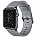 Cinturino classico in pelle da 38 mm per Apple Watch - Grigio - Foto miniatura 3