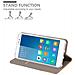 Custodia Compatibile Con Xiaomi Redmi Note 4 In Grigio Chiaro Marrone - Coperchio Protettiva Con Chiusura Magnetica, Funzione Stand E Tasca Per Le Carte - Foto miniatura 3