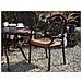 Set Di 4 Sedie Da Pranzo Da Giardino Marrone Salento - Foto miniatura 3