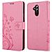 Custodia Compatibile Con Huawei Mate 20 Lite In Rosa Fiore - Coperchio Protettivo In Design Floreale Con Chiusura Magnetica, Funzione Stand E Slot Per Carte - Foto miniatura 10