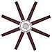 72173 Ventilatore Da Soffitto Per Interni Stoneford Da 178 In Nichel Lucido, Con Motore Cc E Telecomando Incluso 35 W - Foto miniatura 2