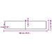 Piano Tavolo Marrone Chiaro 180x40x (2-4) cm Rovere Non Trattato - Foto miniatura 7