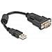 61549 Cavo Seriale Nero 0,25 M Usb Tipo A Rs-232 - Foto miniatura 1