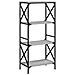 Libreria 4 Ripiani Grigio Sonoma 59x35x132cm Legno Multistrato - Foto miniatura 2