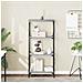 Libreria 4 Ripiani Grigio Sonoma 59x35x132cm Legno Multistrato - Foto miniatura 1
