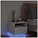 Comodino Con Luci Led Bianco 40x39x37 Cm - Foto miniatura 1