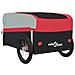 Rimorchio Da Bici Nero E Rosso 45 Kg In Ferro - Foto miniatura 4