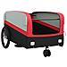 Rimorchio Da Bici Nero E Rosso 45 Kg In Ferro - Foto miniatura 5