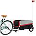Rimorchio Da Bici Nero E Rosso 45 Kg In Ferro - Foto miniatura 7