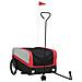 Rimorchio Da Bici Nero E Rosso 45 Kg In Ferro - Foto miniatura 1