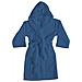 Accappatoio Con Cappuccio In Morbida Spugna Mod. Sophie Tinta Unita Vari Colori L Nautical Blue - Foto miniatura 1