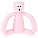 Massaggia Gengive Neonato Orso Senza Bisfenolo, Rosa - Foto miniatura 4