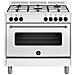 Forno elettrico singolo 5 fuochi gas cm90 AMN965EBV / 24 Colore Bianco Classe A - Foto miniatura 1