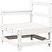 Set Salotto da Giardino 7 pz Bianco in Legno Massello di Pino - Foto miniatura 2