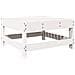 Set Salotto da Giardino 7 pz Bianco in Legno Massello di Pino - Foto miniatura 6