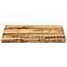Piano Tavolo Bordi Vivi 50x40x2,5cm Legno Massello Mango Grezzo - Foto miniatura 3