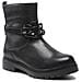 Black Casual Closed Booties Stivaletti Pelle Scarpe Donna Nero Eu 37, 9-25354-29-022 - Foto miniatura 2