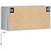 Mobile TV a Parete con Luci LED Grigio Sonoma 80x31x35 cm - Foto miniatura 3
