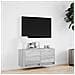 Mobile TV a Parete con Luci LED Grigio Sonoma 80x31x35 cm - Foto miniatura 8