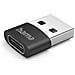 00201532 Adattatore Per Inversione Del Genere Dei Cavi Usb C Usb A Nero (Usb 2.0 Adapter 3-pack Usb-a Male To - Foto miniatura 1