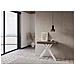 Consolle allungabile 90x40/300 cm Krack noce gambe bianche - Foto miniatura 2