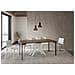Consolle allungabile 90x40/300 cm Krack noce gambe bianche - Foto miniatura 3