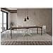 Consolle allungabile 90x40/300 cm Krack noce gambe bianche - Foto miniatura 4