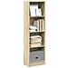 Libreria Rovere Sonoma 40x24x143 Cm In Legno Multistrato - Foto miniatura 1