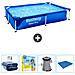 Piscina Fuori Terra - Rettangolo - 221x150x43 Cm - Blu - Include Accessori Coordinati Cb6 - Foto miniatura 1