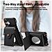 Custodia In Pelle Nera Con Specchio E Porta Carte Compatibile Con Iphone 16 Pro   Modello 2 - Foto miniatura 6