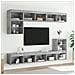 Mobile Porta TV con Luci LED Grigio Cemento 80x30x30 cm - Foto miniatura 4