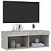 Mobile Porta TV con Luci LED Grigio Cemento 80x30x30 cm - Foto miniatura 6