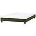 Letto Senza Testata Bouclé Roanne 160 X 200 Cm Verde Scuro - Foto miniatura 3