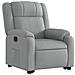 Poltrona Reclinante Alzapersona Elettrica Grigio Chiaro Tessuto - Foto miniatura 4