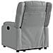 Poltrona Reclinante Alzapersona Elettrica Grigio Chiaro Tessuto - Foto miniatura 5