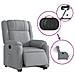 Poltrona Reclinante Alzapersona Elettrica Grigio Chiaro Tessuto - Foto miniatura 6