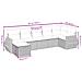 Set Divani da Giardino 7pz con Cuscini Grigio Chiaro Polyrattan - Foto miniatura 4