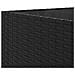 Set Salotto da Giardino con Cuscini 7pz Nero Polyrattan - Foto miniatura 9