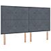 Struttura Letto  Grigio Scuro 180x200 cm Velluto - Foto miniatura 7