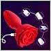 Tappo Anale Vibratore Rosa 3 In 1 Telecomandato 10 Modalità Rosso - Foto miniatura 4