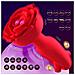 Tappo Anale Vibratore Rosa 3 In 1 Telecomandato 10 Modalità Rosso - Foto miniatura 5