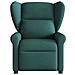 Poltrona Massaggiante Reclinabile Verde Scuro in Tessuto - Foto miniatura 3