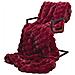 Coperta in Pelliccia di Coniglio Finta 4 pcs Rosso Bordeaux - Foto miniatura 3